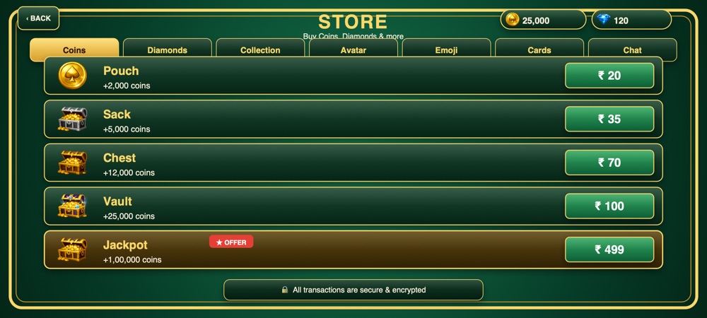 In-game store